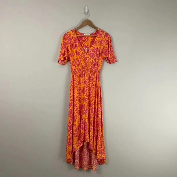 Anthropologie Abel The Label Santa Cruz Hi-Lo Maxi Dress Size XS - Picture 1 of 6